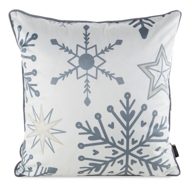 Eurofirany, poszewka świąteczna, 45-45 cm, biały