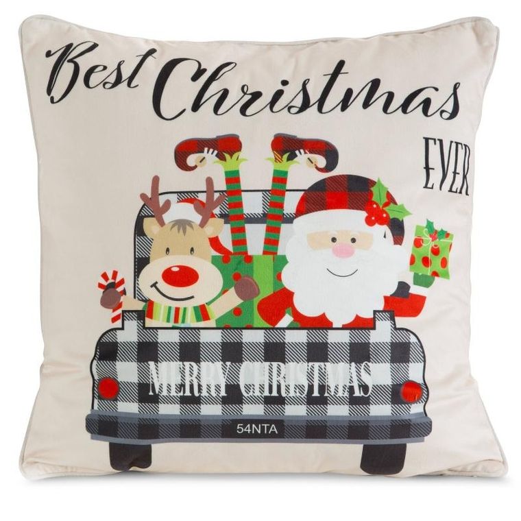 Eurofirany, poszewka świąteczna, 45-45 cm, czerwony