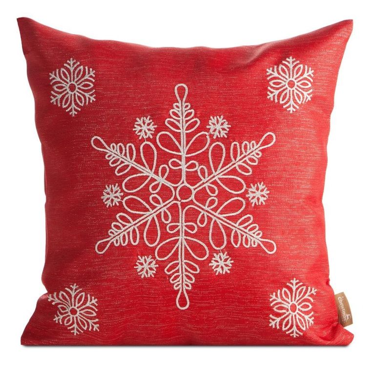 Eurofirany, poszewka świąteczna, 45-45 cm, czerwony