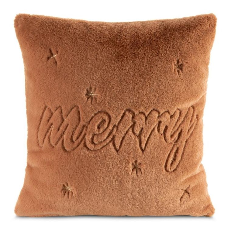 Eurofirany, poszewka świąteczna, 45-45 cm, miodowy