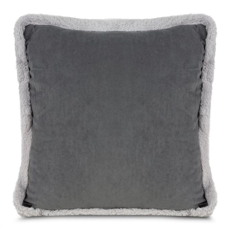 Eurofirany, poszewka świąteczna, 45-45 cm, stalowy