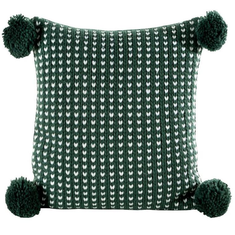 Eurofirany, poszewka świąteczna, 45-45 cm, zielony