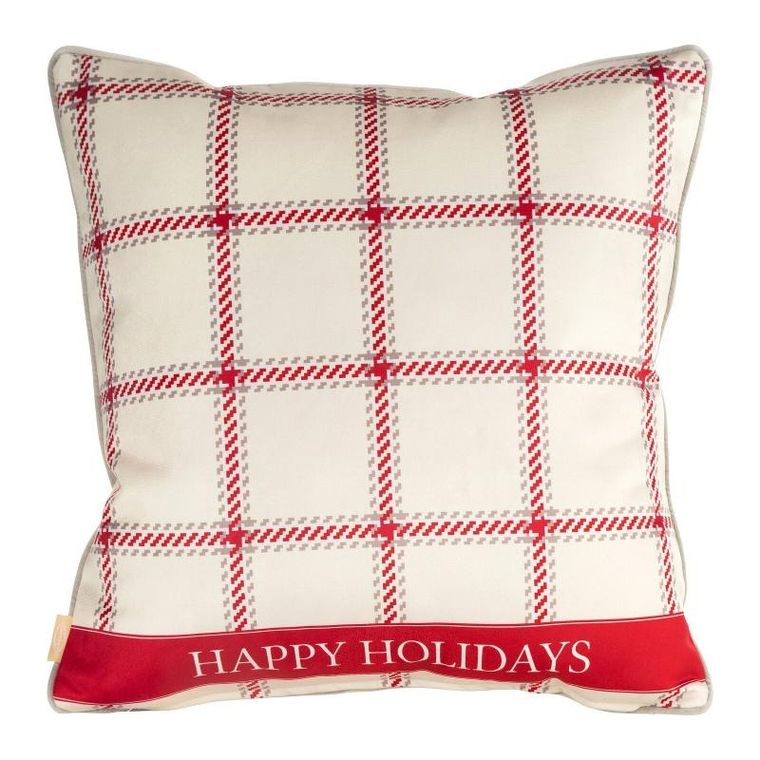 Eurofirany, poszewka świąteczna, Clark, 60-60 cm, beżowy