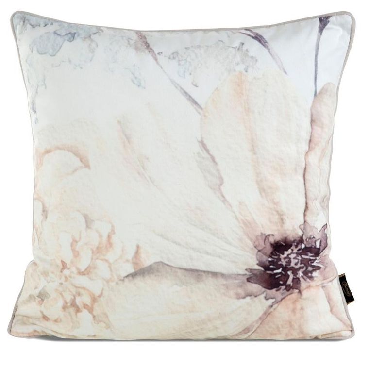 Eurofirany, poszewka velvet, 45-45 cm, beżowy