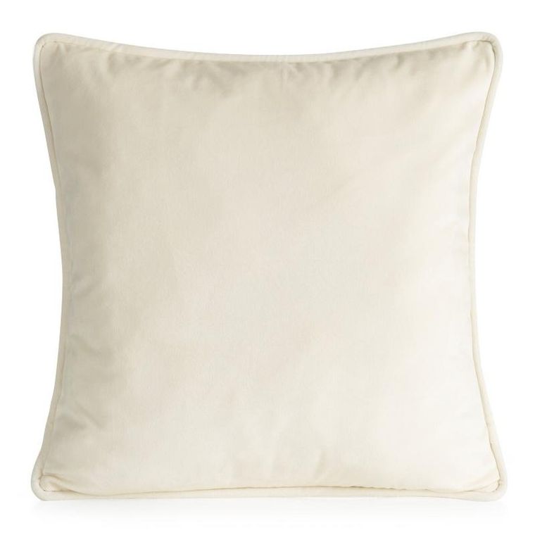 Eurofirany, poszewka velvet, 45-45 cm, kremowy