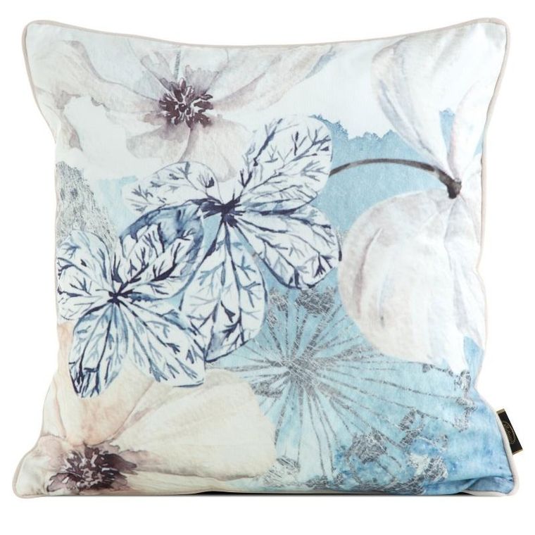 Eurofirany, poszewka velvet, 45-45 cm, niebieski