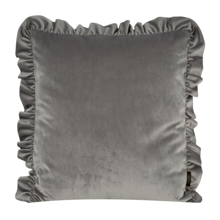 Eurofirany, poszewka velvet, 45-45 cm, srebrny