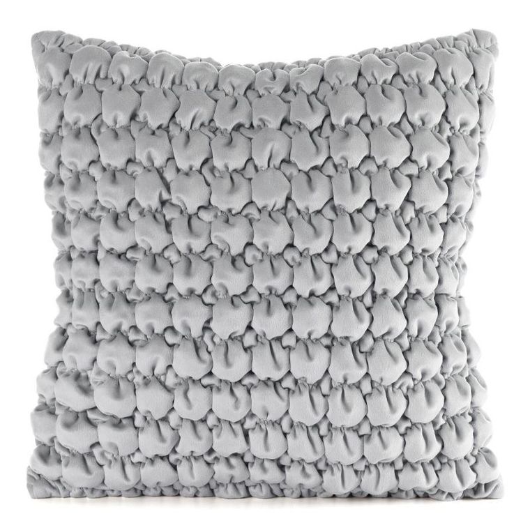 Eurofirany, poszewka velvet, 45-45 cm, srebrny