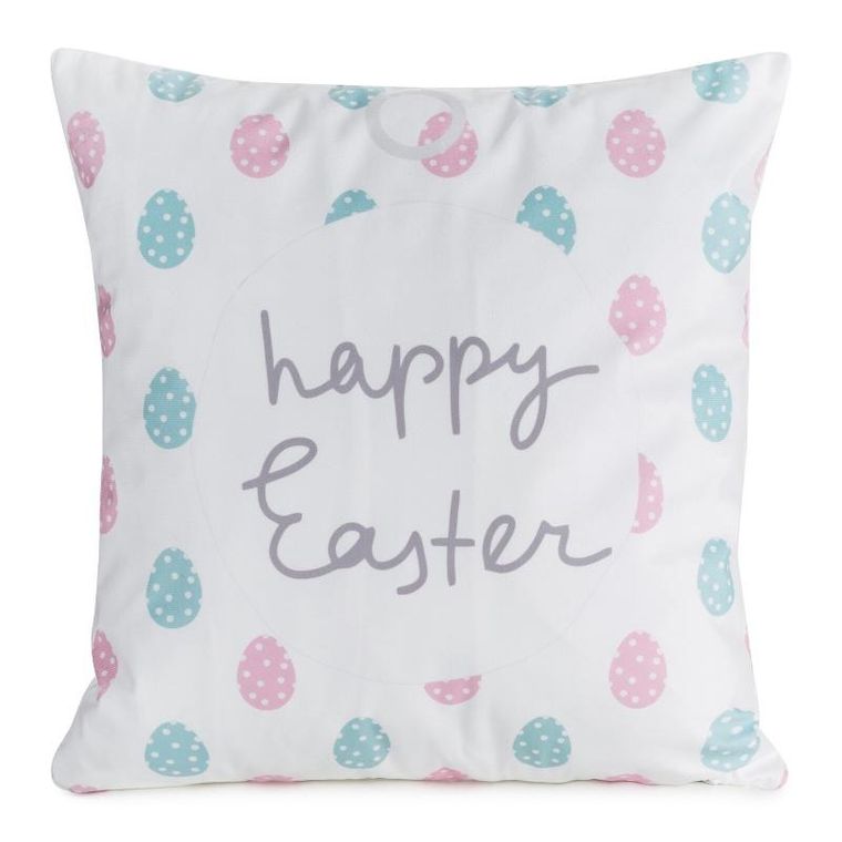 Eurofirany, poszewka wiosna, 45-45 cm, biały