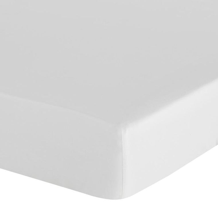 Eurofirany, prześcieradło z gumką, basic, 220-200-30 cm, biały