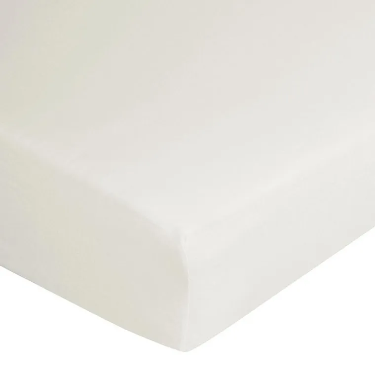 Eurofirany, prześcieradło z gumką, jersey D91, 160-200 cm, wys. 30 cm, kremowy