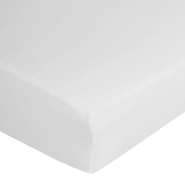 Eurofirany, prześcieradło z gumką, Jersey D91, 240-220 cm, wysokość 30 cm, biały