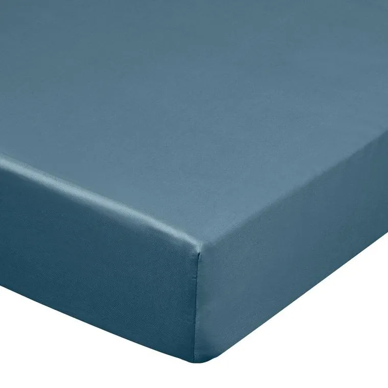 Eurofirany, prześcieradło z gumką Nova3, 220-200 cm, wysokość 30 cm, granatowy
