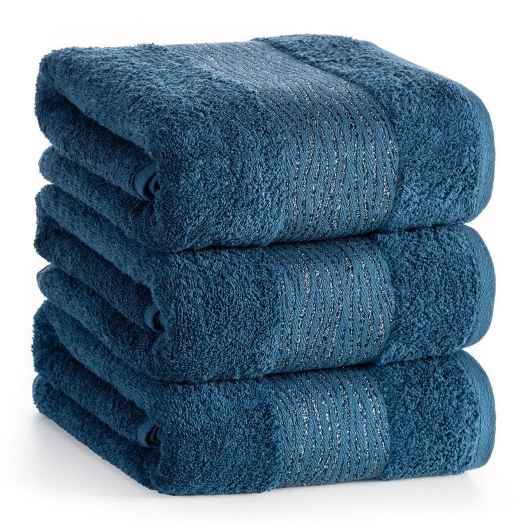 Eurofirany, ręcznik Amber, 70-140 cm, ciemnoturkusowy