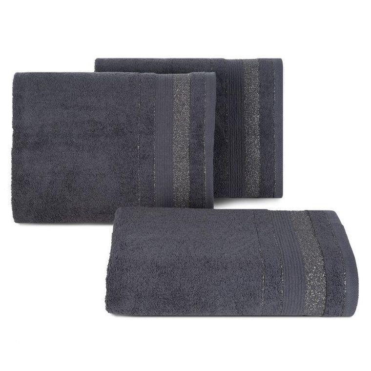 Eurofirany, ręcznik April, 30-50 cm, grafitowy