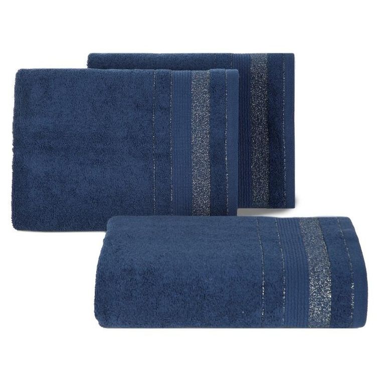Eurofirany, ręcznik April, 50-90 cm, granatowy