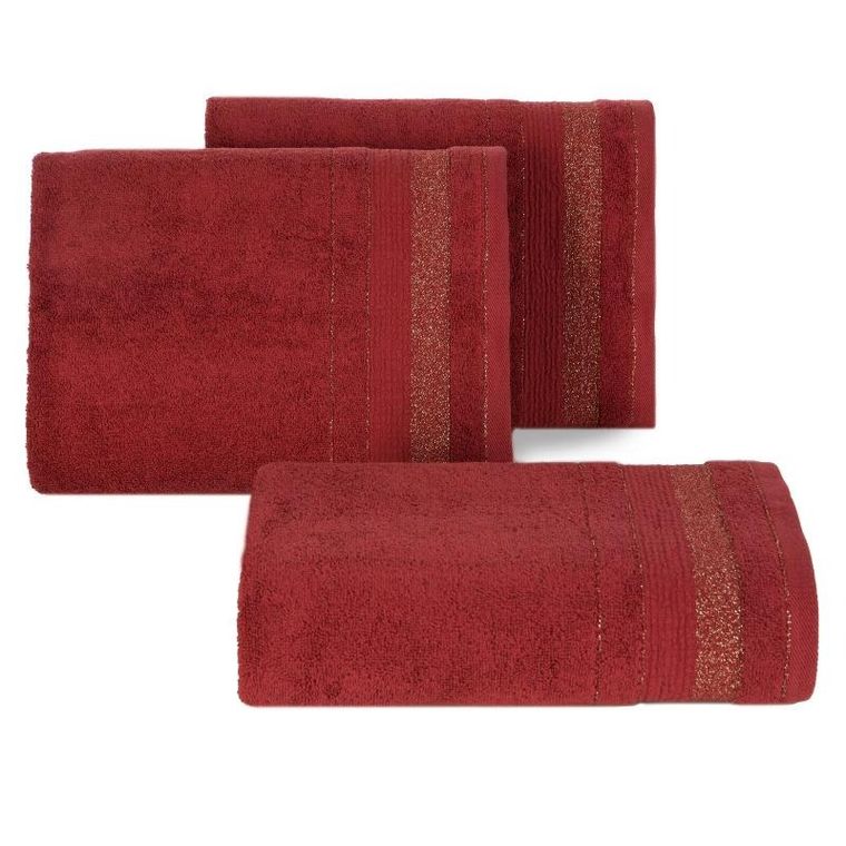 Eurofirany, ręcznik April, 70-140 cm, bordowy