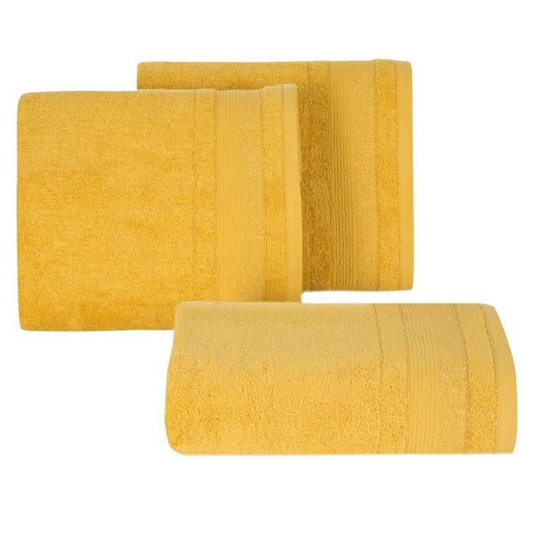Eurofirany, ręcznik April, 70-140 cm, musztardowy