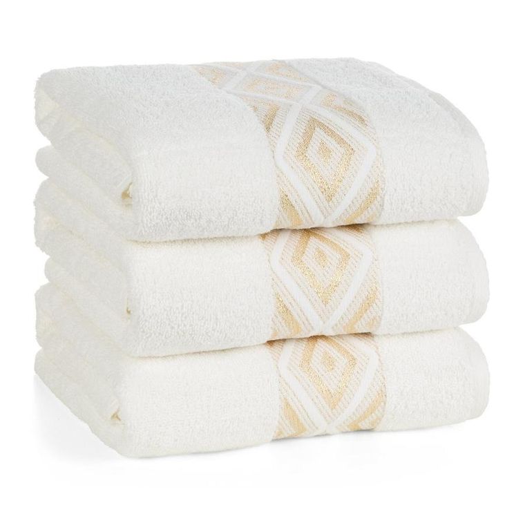 Eurofirany, ręcznik, Azari, 70-140 cm, kremowy