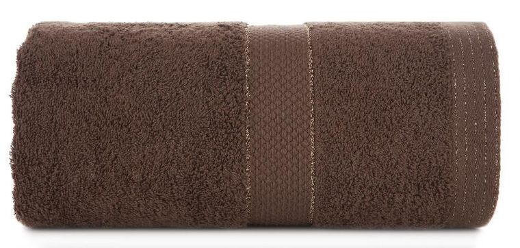 Eurofirany, ręcznik Bari, 70-140 cm, ciemnobrązowy