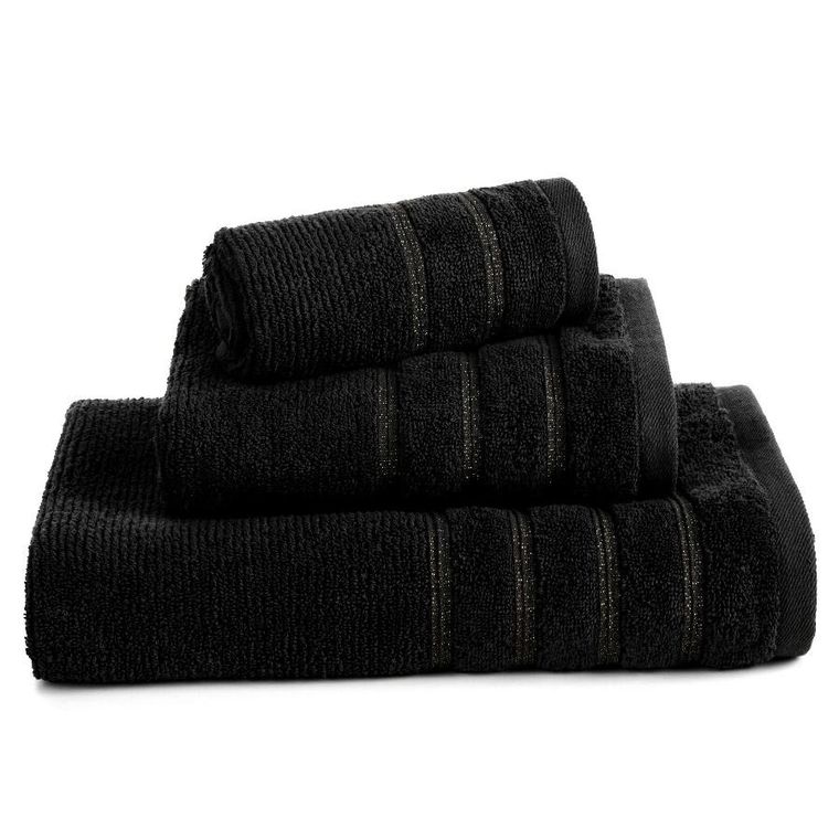 Eurofirany, ręcznik bawełniany, Amira 09, 70-140 cm, czarny