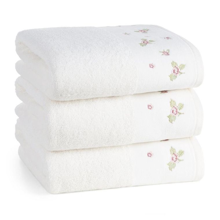 Eurofirany, ręcznik, Dalia, 70-140 cm, kremowy