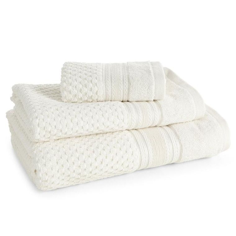 Eurofirany, ręcznik Davos, 30-50 cm, kremowy