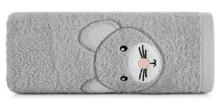 Eurofirany, ręcznik dziecięcy baby, 15-21 cm, srebrny