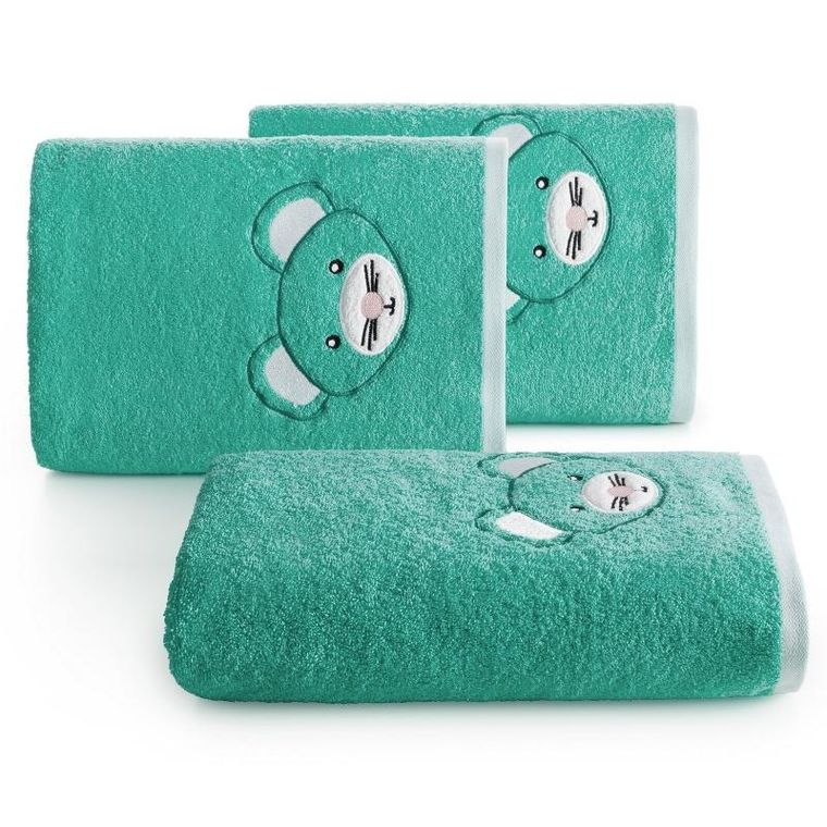 Eurofirany, ręcznik dziecięcy baby, 50-90 cm, miętowy