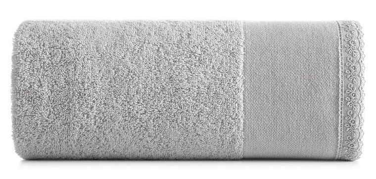 Eurofirany, ręcznik Emi, 30-50 cm, srebrny