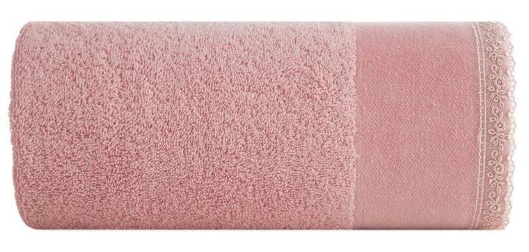 Eurofirany, ręcznik Emi, 70-140 cm, różowy