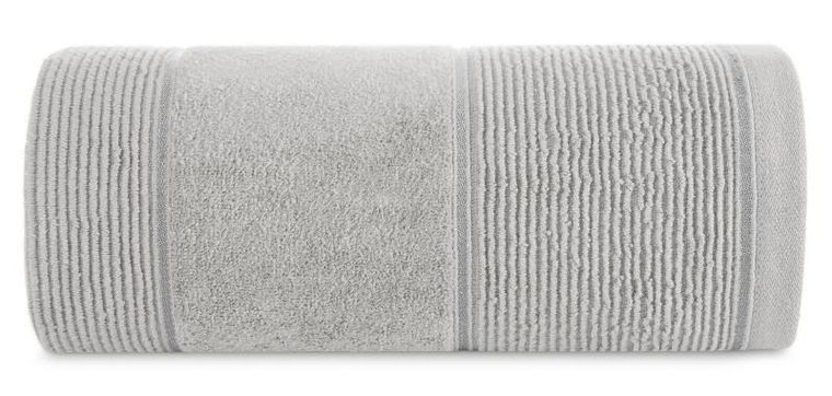 Eurofirany, ręcznik Emma, 50-90 cm, srebrny