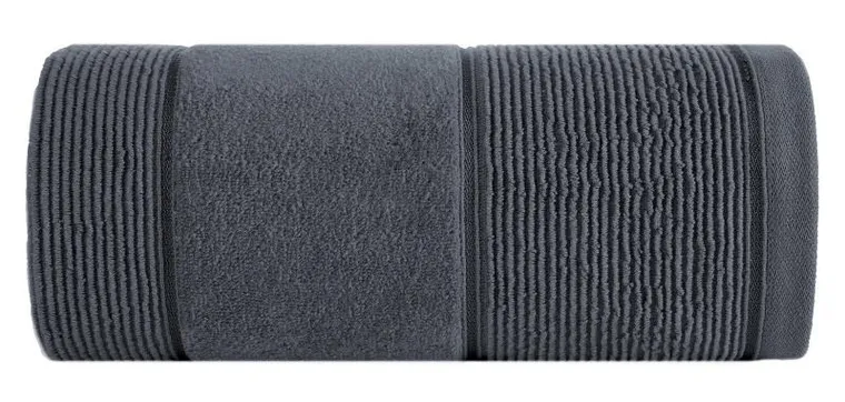 Eurofirany, ręcznik Emma, 50-90 cm, stalowy