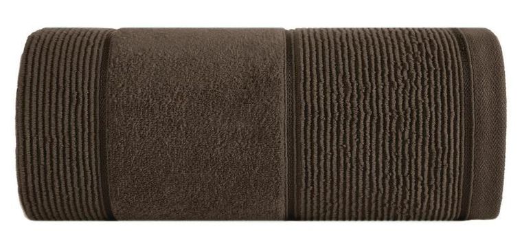 Eurofirany, ręcznik Emma, 70-140 cm, brązowy
