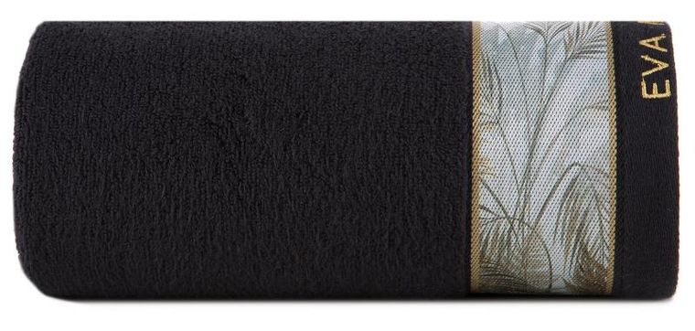 Eurofirany, ręcznik Eva, 30-50 cm, czarny