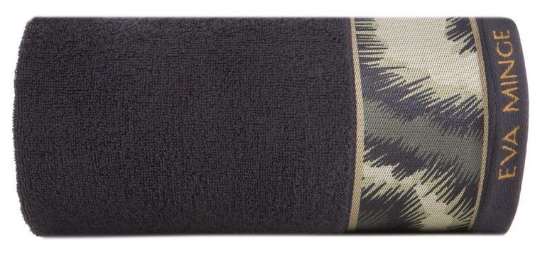 Eurofirany, ręcznik Eva, 50-90 cm, czarny