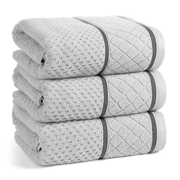 Eurofirany, ręcznik Favori, 70-140 cm, srebrny