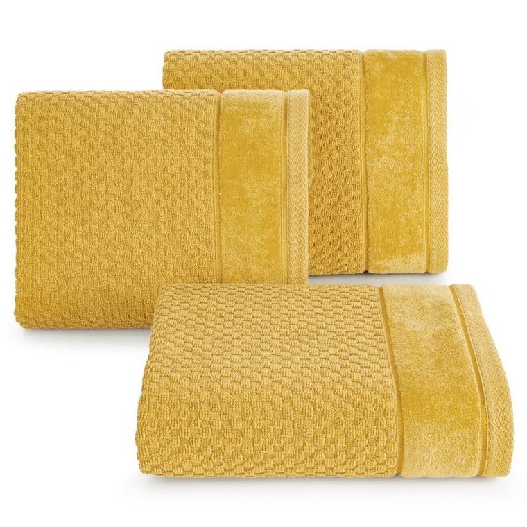 Eurofirany, ręcznik Frida, 70-140 cm, musztardowy