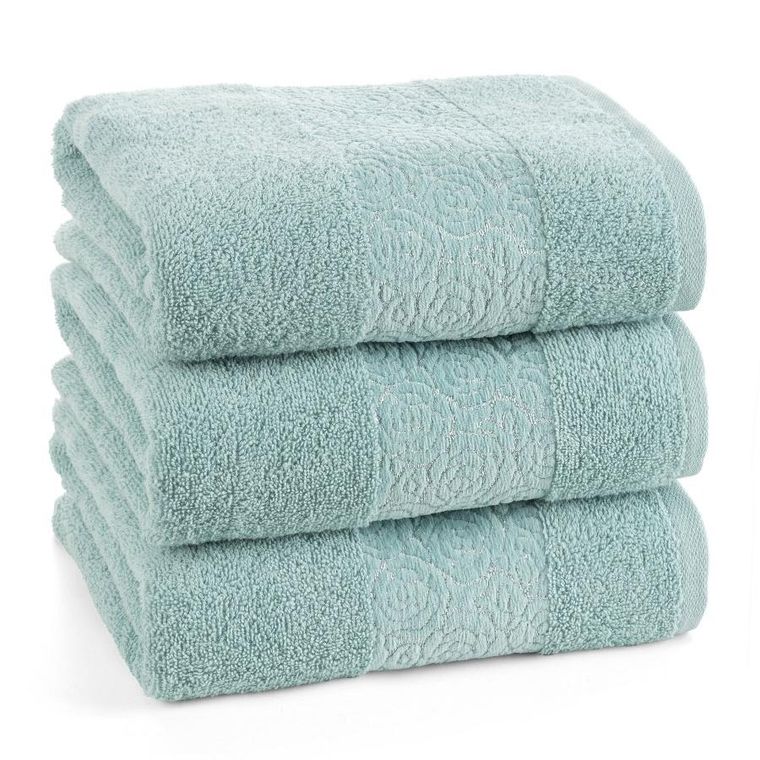 Eurofirany, ręcznik, Iris, 50-90 cm, miętowy