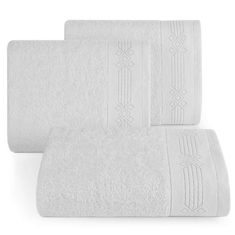 Eurofirany, ręcznik, Kamela, 50-90 cm, biały