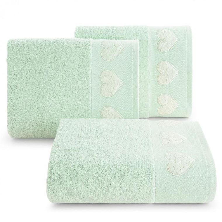 Eurofirany, ręcznik Kamila, 50-90 cm, miętowy