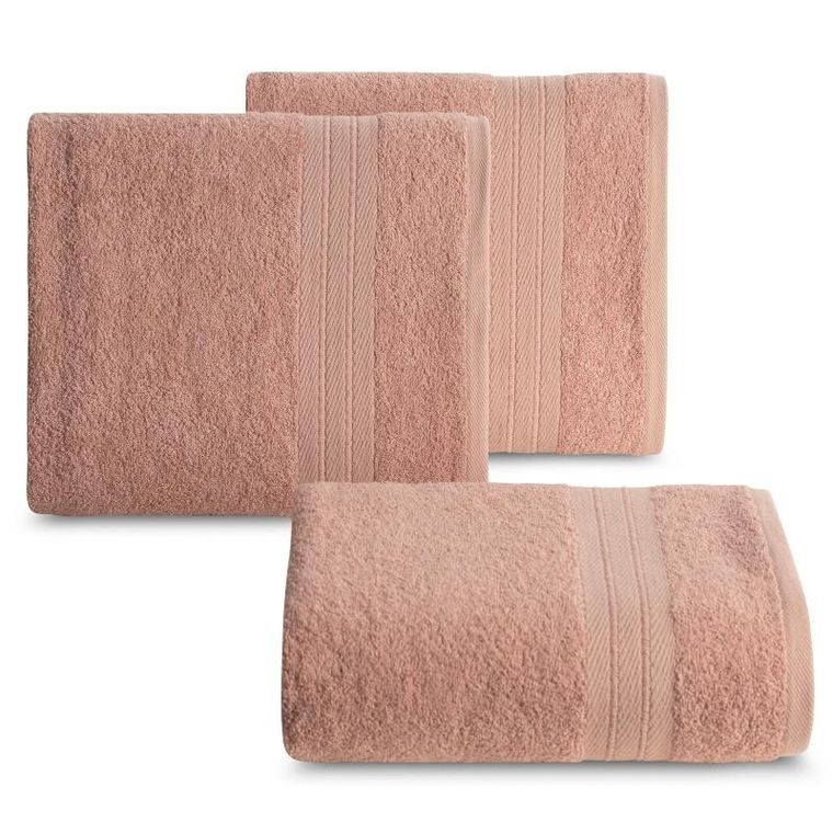 Eurofirany, ręcznik, Kaya, 30-50 cm, pudrowy róż