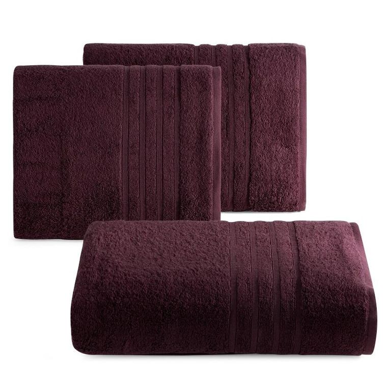 Eurofirany, ręcznik Lavin, 70-140 cm, bordowy