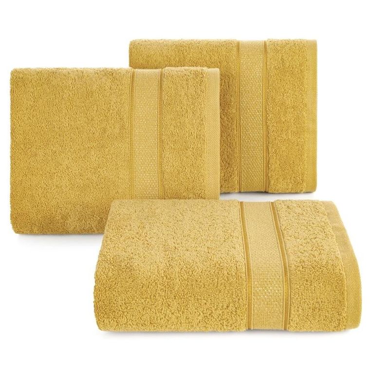 Eurofirany, ręcznik Liana, 70-140 cm, musztardowy