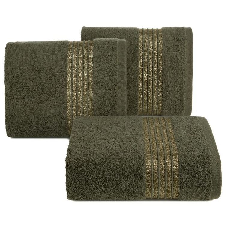 Eurofirany, ręcznik Lila, 30-50 cm, oliwkowy