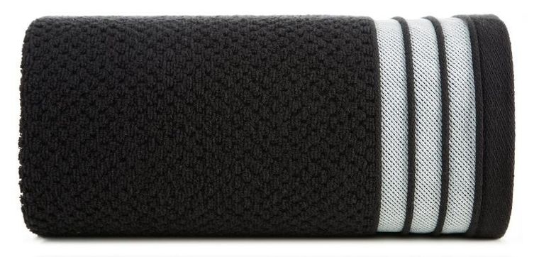 Eurofirany, ręcznik Madlen, 30-50 cm, czarny