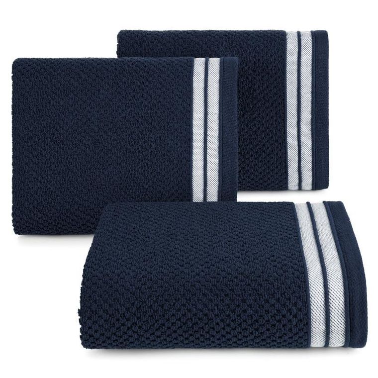 Eurofirany, ręcznik Madlen, 30-50 cm, granatowy