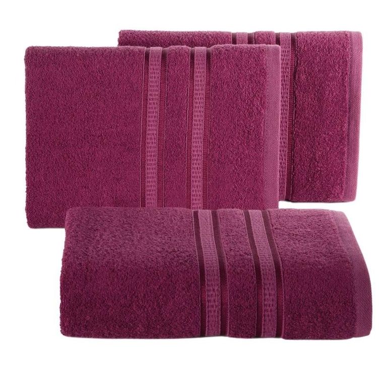 Eurofirany, ręcznik Mila, 70-140 cm, amarantowy