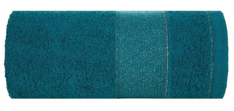 Eurofirany, ręcznik Nessy, 70-140 cm, ciemnoturkusowy