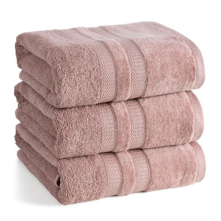 Eurofirany, ręcznik Porto, 70-140 cm, pudrowy